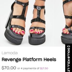 Lamoda Platform heels, size 8